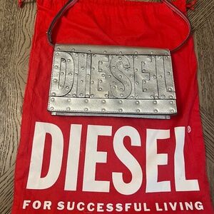 Silver Diesel Shoulder Bag